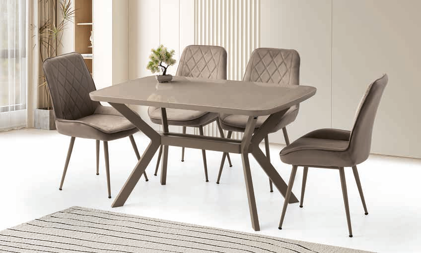 Anka Masa ve Fulya Sandalye - Tesla Ayak