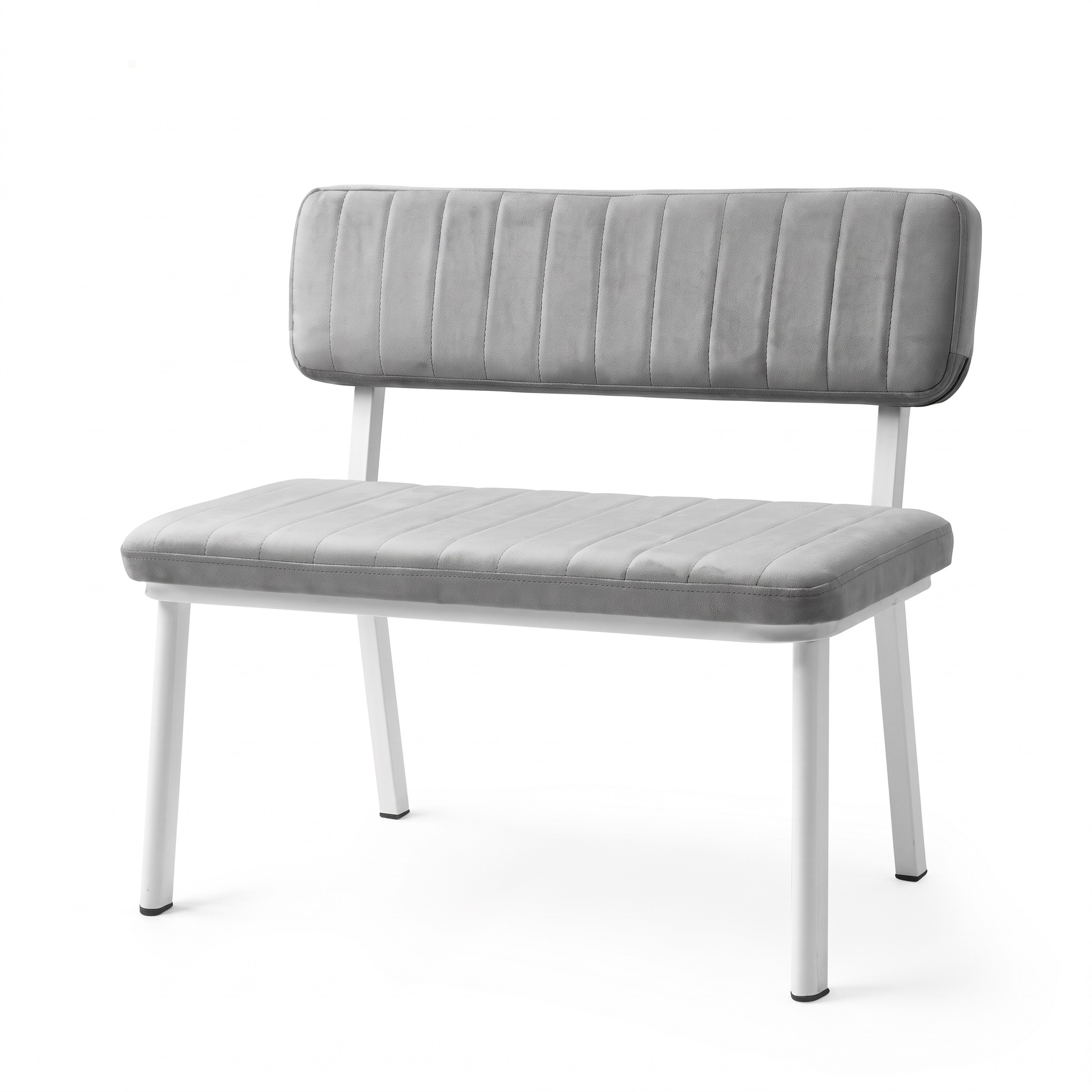 Esinti Sırtlı Metal Bench Puf
