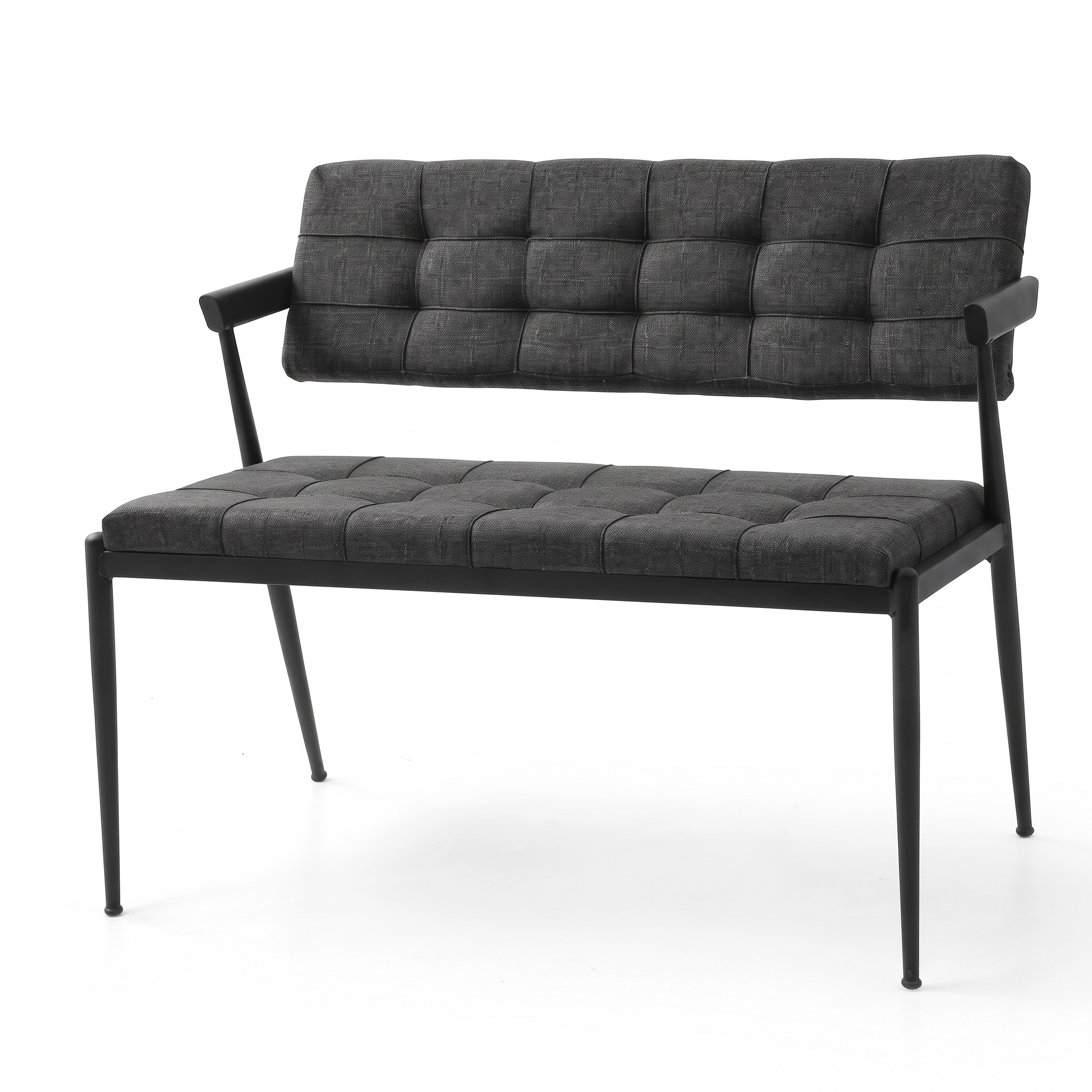 Jumbo Sırtlı Metal Bench Puf