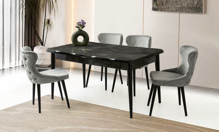 Kelebek Kütük Masa ve Bensu Sandalye