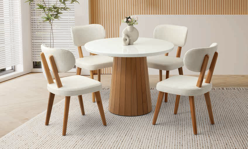 Orkide Yuvarlak Masa – Masal Sandalye Takımı