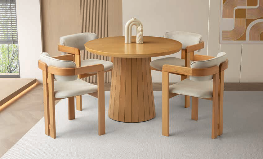 Orkide Yuvarlak Masa – Viyana Sandalye Takımı