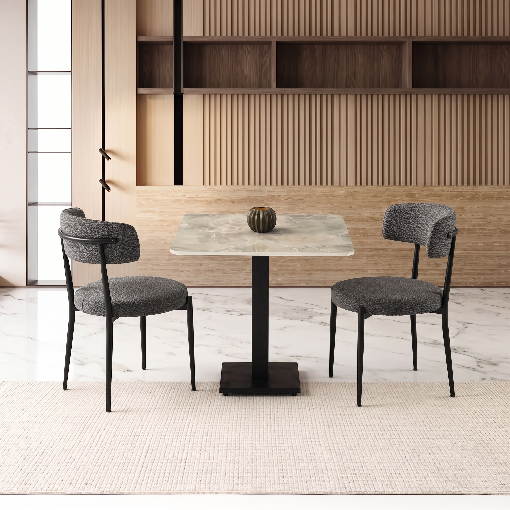 Santo HG Masa (80x80) ve Gözde Sandalye Takımı