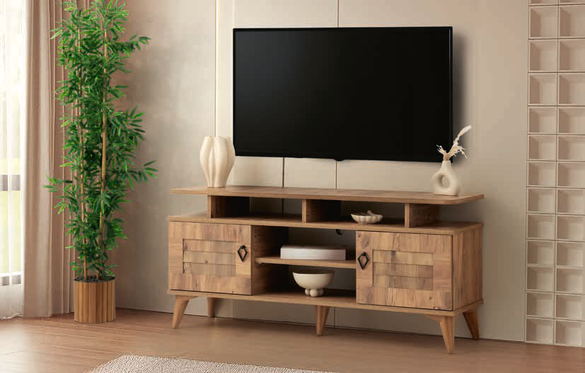 Panjurlu Tv Sehpası - Ceviz